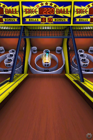 Skee-Ball iOS game screenshot