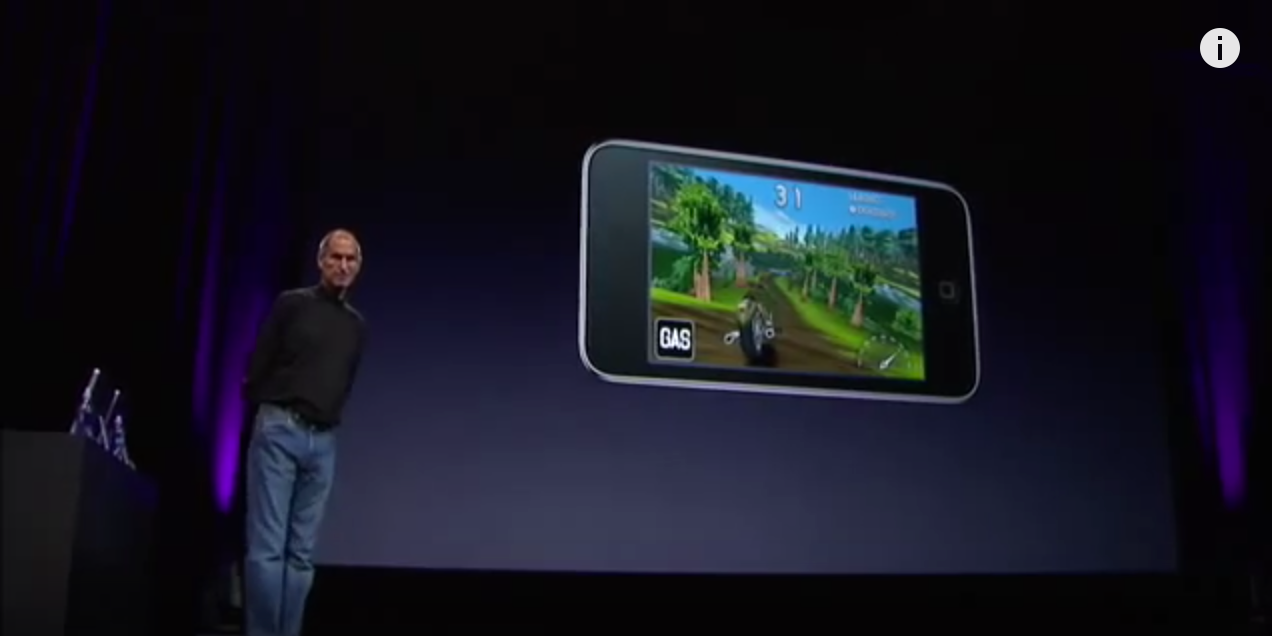 Steve Jobs demoing a Freeverse game at WWDC 2008